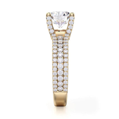 Michael M Bezel Round Engagement Ring
