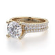Michael M Bezel Round Engagement Ring