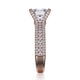 Michael M Pave Cushion Engagement Ring