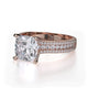 Michael M Pave Cushion Engagement Ring