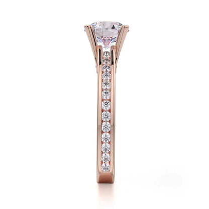 Michael M Channel Round Engagement Ring