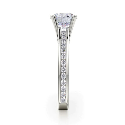 Michael M Channel Round Engagement Ring