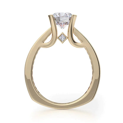 Michael M Channel Round Engagement Ring