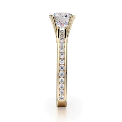 Michael M Channel Round Engagement Ring