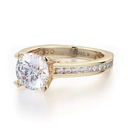 Michael M Channel Round Engagement Ring