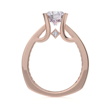 Michael M Channel Round Engagement Ring