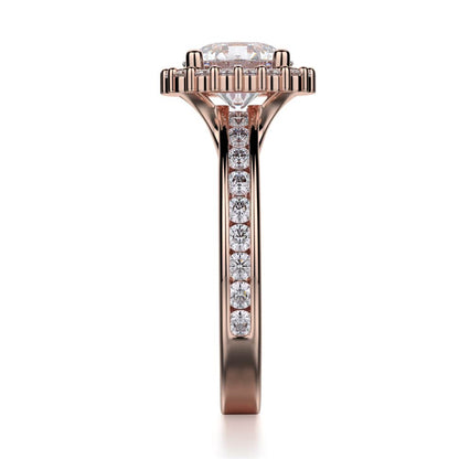 Michael M Prong Round Engagement Ring
