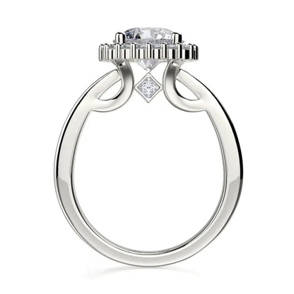 Michael M Prong Round Engagement Ring