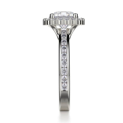Michael M Prong Round Engagement Ring