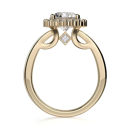 Michael M Prong Round Engagement Ring