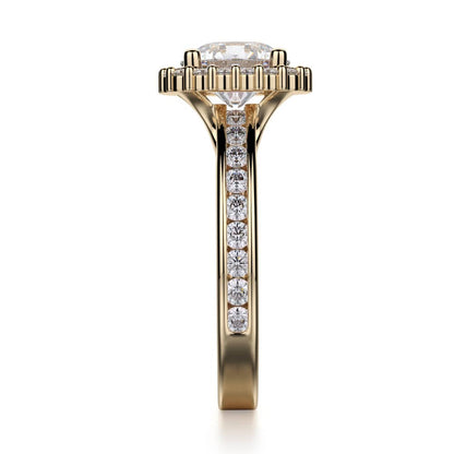 Michael M Prong Round Engagement Ring