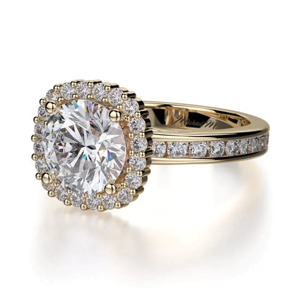 Michael M Prong Round Engagement Ring