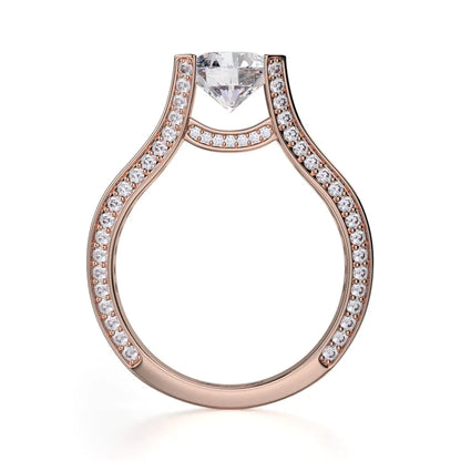 Michael M Round Engagement Ring