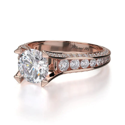Michael M Round Engagement Ring