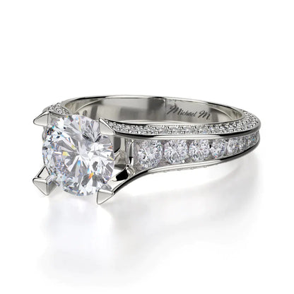 Michael M Round Engagement Ring