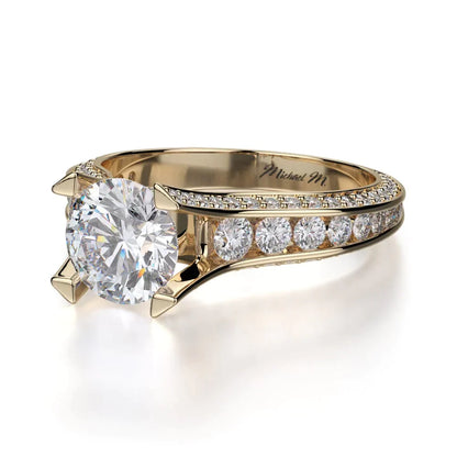 Michael M Round Engagement Ring