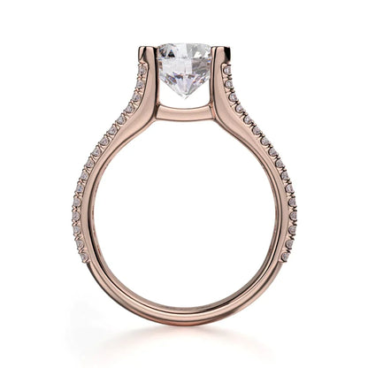 Michael M Prong Round Engagement Ring