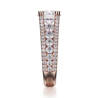 Michael M Prong Round Engagement Ring
