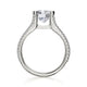 Michael M Prong Round Engagement Ring