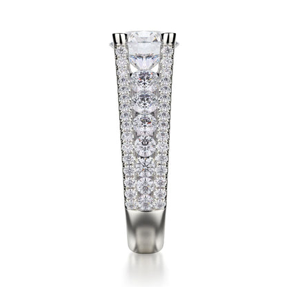 Michael M Prong Round Engagement Ring