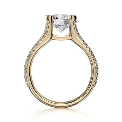Michael M Prong Round Engagement Ring