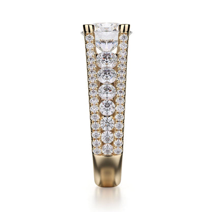 Michael M Prong Round Engagement Ring