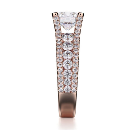 Michael M Channel Round Engagement Ring