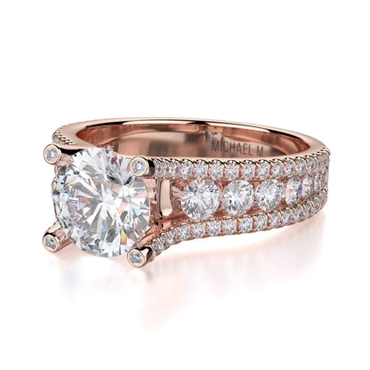 Michael M Channel Round Engagement Ring