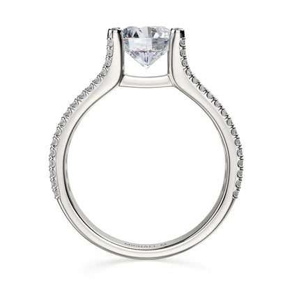 Michael M Channel Round Engagement Ring