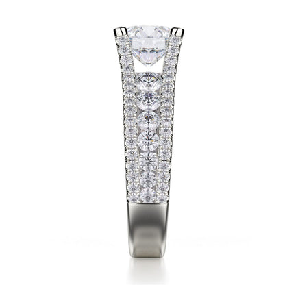 Michael M Channel Round Engagement Ring