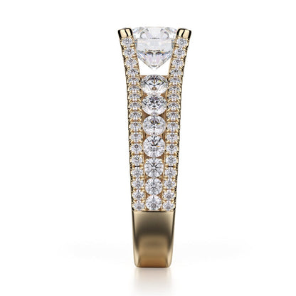 Michael M Channel Round Engagement Ring
