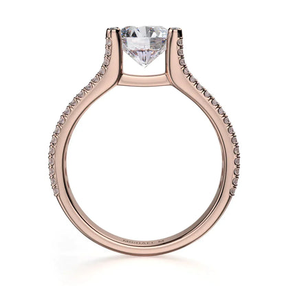Michael M Channel Round Engagement Ring