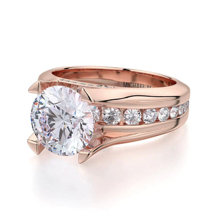 Michael M Round Engagement Ring