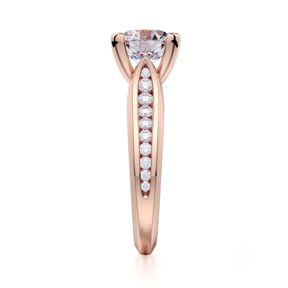 Michael M Channel Round Engagement Ring