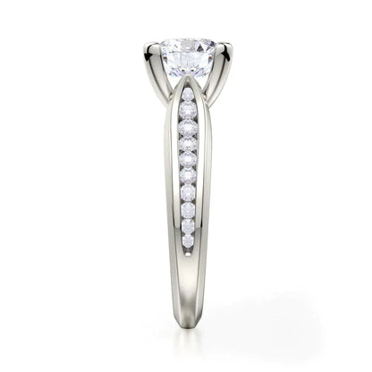 Michael M Channel Round Engagement Ring