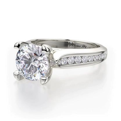 Michael M Channel Round Engagement Ring