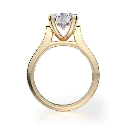 Michael M Channel Round Engagement Ring