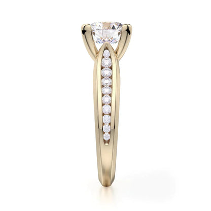 Michael M Channel Round Engagement Ring
