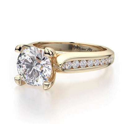 Michael M Channel Round Engagement Ring