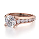 Michael M Pavé Round Engagement Ring
