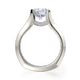 Michael M Pave Round Engagement Ring