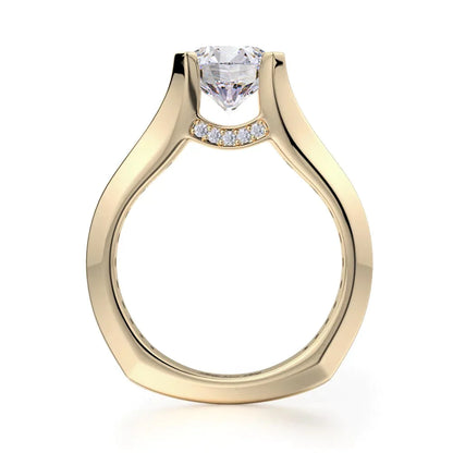 Michael M Pave Round Engagement Ring