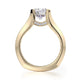 Michael M Pave Round Engagement Ring