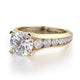 Michael M Pave Round Engagement Ring