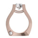 Michael M Pave Round Engagement Ring