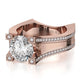 Michael M Pave Round Engagement Ring