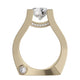 Michael M Pavé Round Engagement Ring