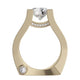 Michael M Pave Round Engagement Ring