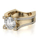 Michael M Pave Round Engagement Ring
