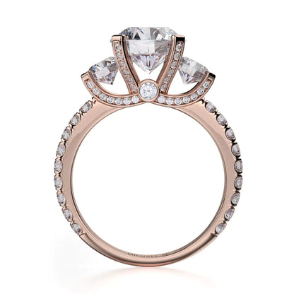 Michael M Prong Round Engagement Ring